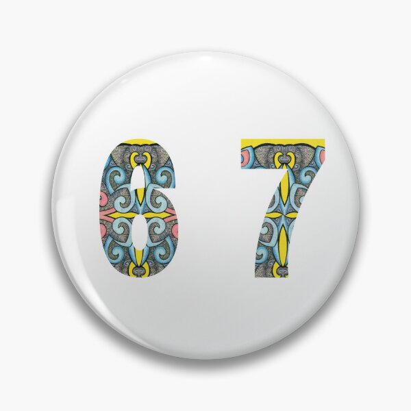 Item preview, FUNKY NUMBERS - Especially Designed for Letter Box Stickers - Original Maori Design designed and sold by KiwiAnniesArtNZ.