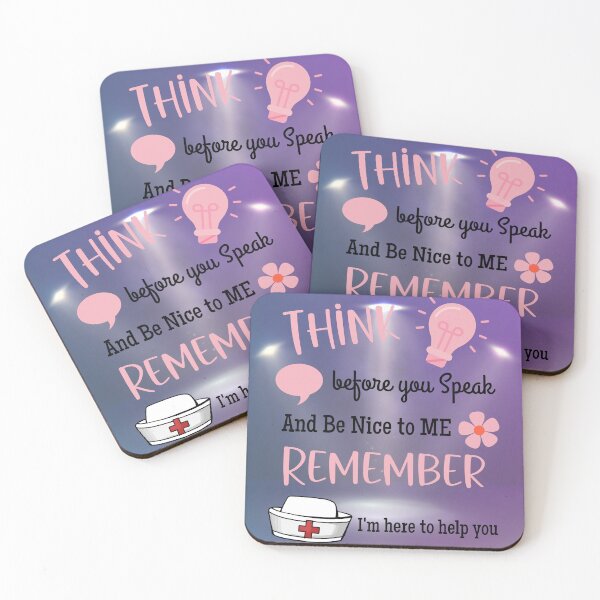 Item preview, Think Before You Speak, Remember I'm Here To Help You. Pink & Black Text designed and sold by Bright76.