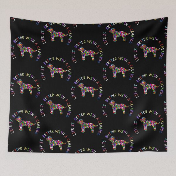 Item preview, Life is Better with a Cavapoo Colorful designed and sold by TeeSpillstore.