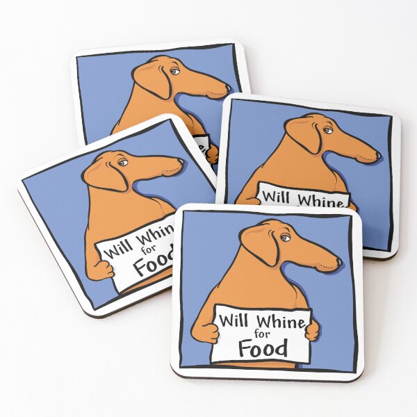 Item preview, Will Whine for Food Dachshund  designed and sold by TerryPond.