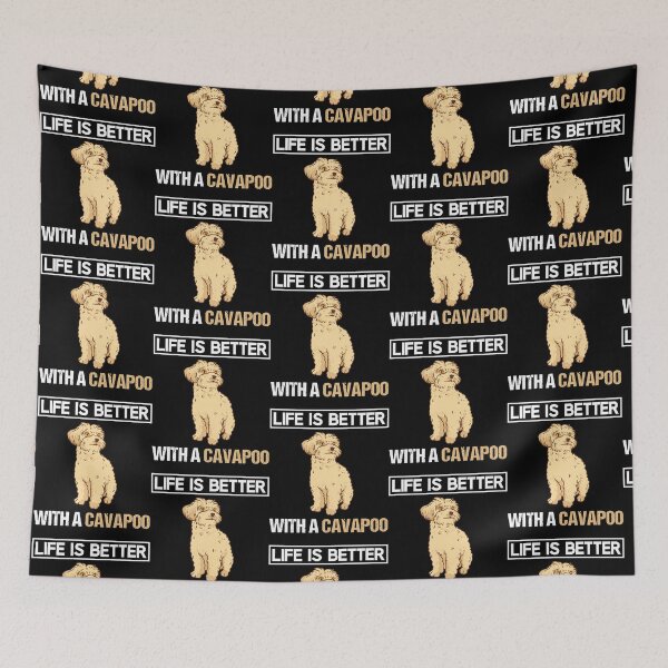 Item preview, life is better with a cavapoo Puppies Breed owner designed and sold by TeeSpillstore.