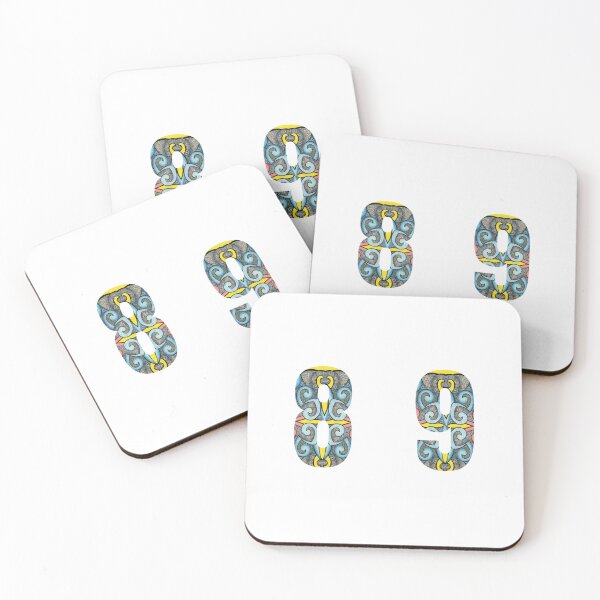 Item preview, FUNKY NUMBERS - Especially Designed for Letter Box Stickers - Original Maori Design designed and sold by KiwiAnniesArtNZ.