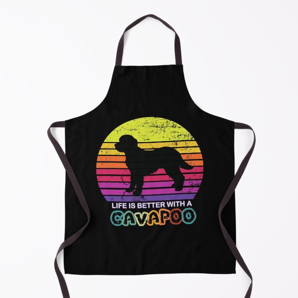 Item preview, Life is Better with a Cavapoo Retro sunset         designed and sold by TeeSpillstore.