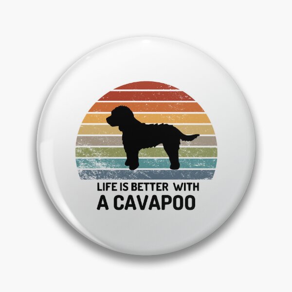 Item preview, Life is Better with a Cavapoo Retro sunset designed and sold by TeeSpillstore.