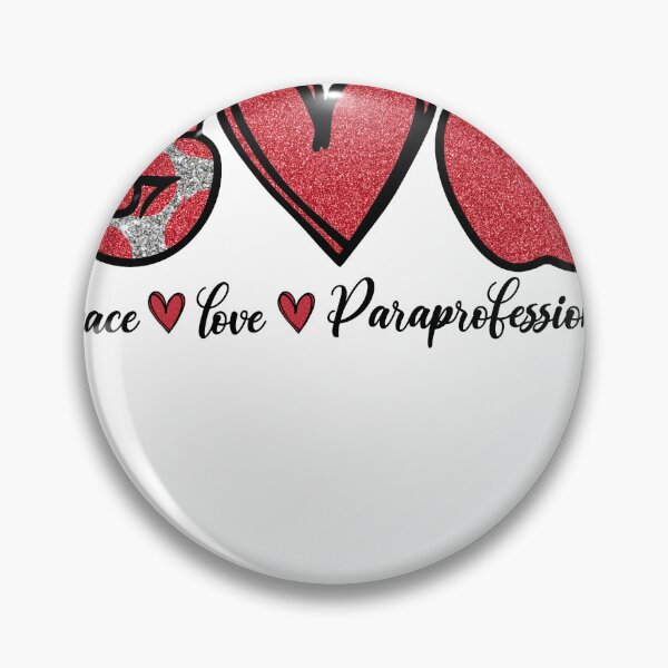 Item preview, Cute Peace Love Paraprofessional Gift Women Lover designed and sold by sheamgjirij.