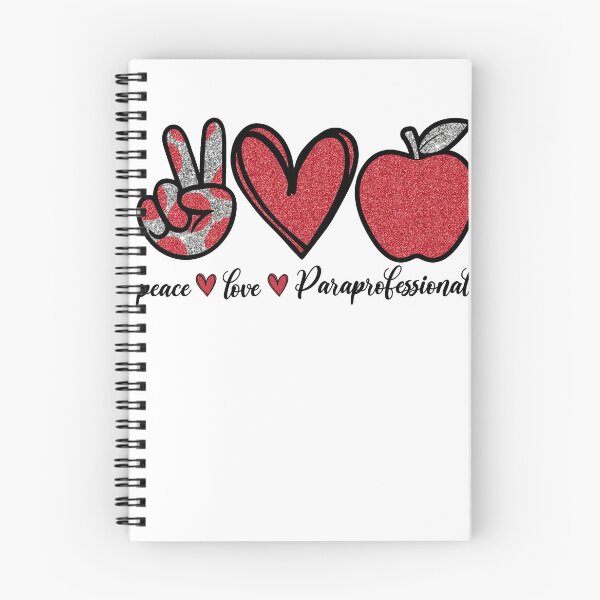 Item preview, Cute Peace Love Paraprofessional Gift Women Lover designed and sold by sheamgjirij.