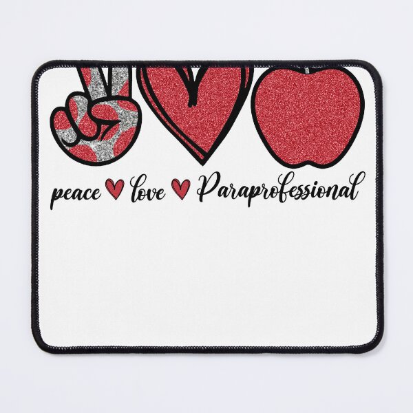 Item preview, Cute Peace Love Paraprofessional Gift Women Lover designed and sold by sheamgjirij.