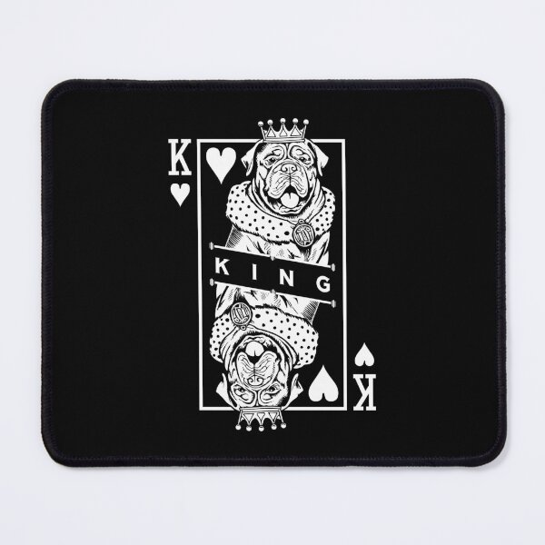 Item preview, Dogue de Bordeaux King Of Hearts Funny Dog Card Pop Art designed and sold by GrandeDuc.