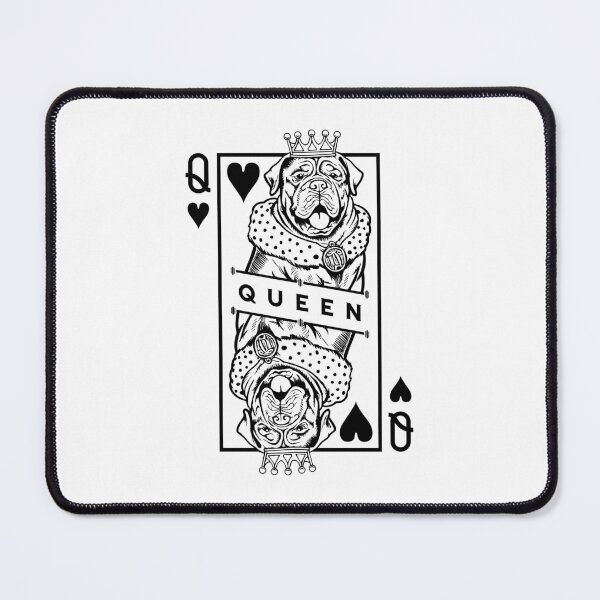 Item preview, Dogue de Bordeaux Queen Of Hearts Funny Dog Card Pop Art designed and sold by GrandeDuc.