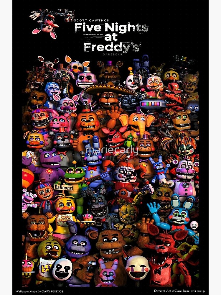 Quadro Decorativo Poster Five Nitghs At Freddy fnaf Jogo terror