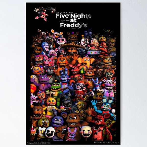 Pin de ARTIST.MCOOLIS em FNAF MAP IDEAS  Cartazes vintage, Games de  terror, Five nights at freddy's