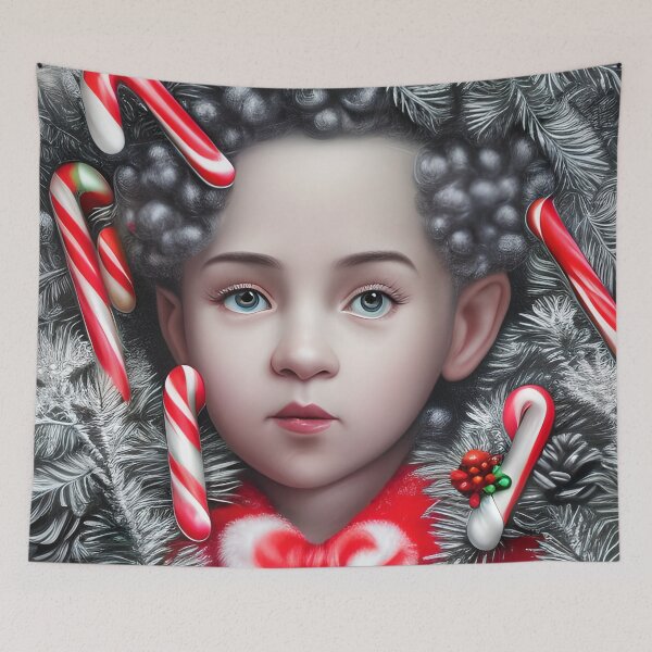 Item preview, Little Gray Eye Boy Christmas designed and sold by Design4Time.