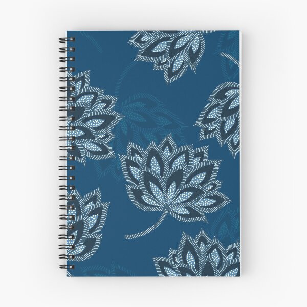Item preview, Jacobean Flower Indigo designed and sold by Sarah Thorpe Designs .