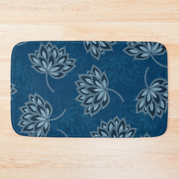 Item preview, Jacobean Flower Indigo designed and sold by Sarah Thorpe Designs .