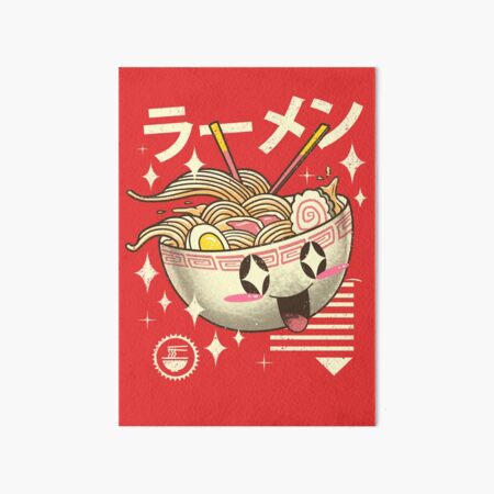 Kawaii Ramen Art Board Print