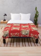 Kawaii Ramen Throw Blanket