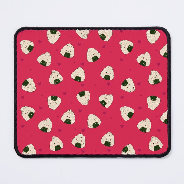 Item preview, pattern with kawaii onigiri designed and sold by burbura.