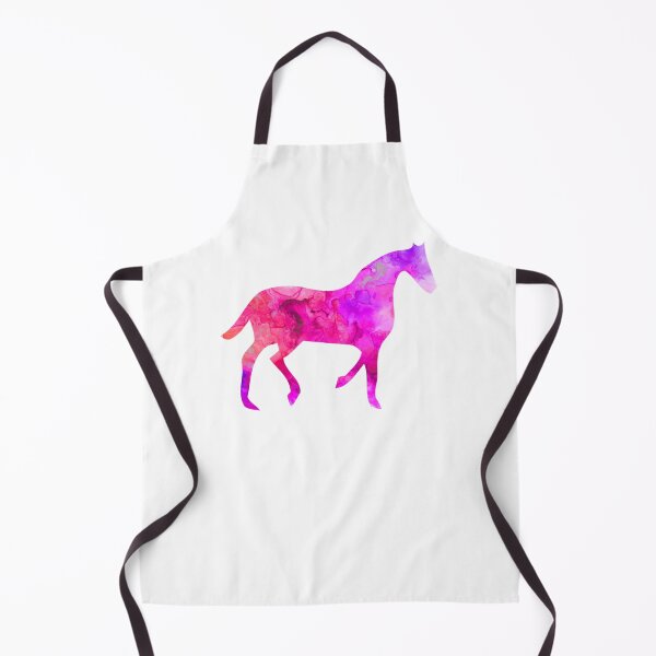 Aperçu de l'œuvre Horse Funny Animals blue-pink watercolor T Shirt Kids Gift créée et vendue par MaskedDesignerz.