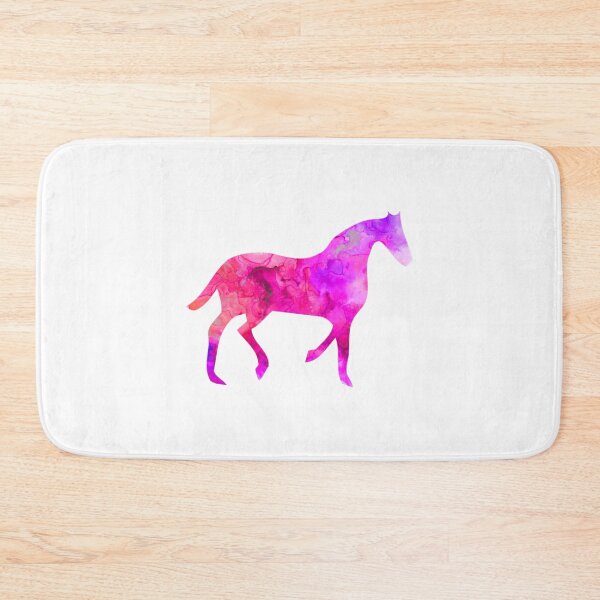 Artikelvorschau, Pferd lustige Tiere blau-rosa Aquarell T-Shirt Kinder Geschenk entworfen und verkauft von MaskedDesignerz.