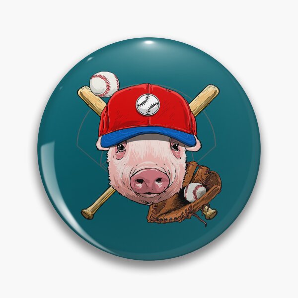 Item preview, Pig Baseball Pig Lovers Baseball Player 123 designed and sold by Gootyn.