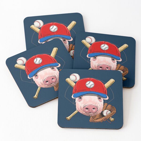 Item preview, Pig Baseball Pig Lovers Baseball Player 123 designed and sold by Gootyn.