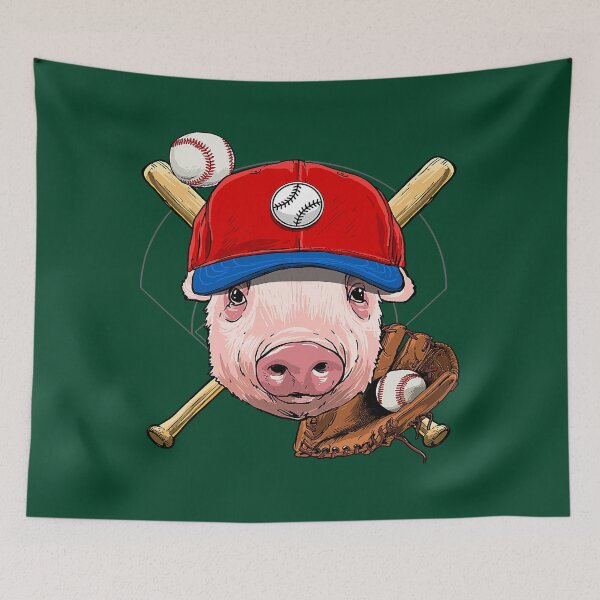 Item preview, Pig Baseball Pig Lovers Baseball Player 123 designed and sold by Gootyn.