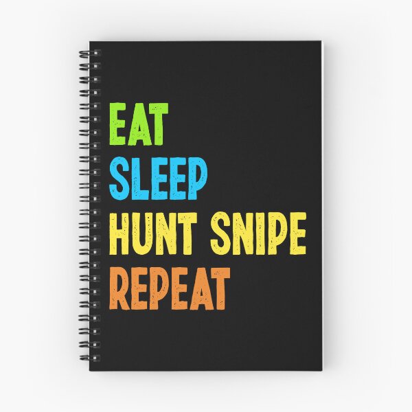 Item preview, Eat, Sleep, Hunt Snipe, Repeat. Funny Snipe Hunting designed and sold by Gold Wings Tees.
