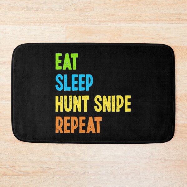 Item preview, Eat, Sleep, Hunt Snipe, Repeat. Funny Snipe Hunting designed and sold by Gold Wings Tees.