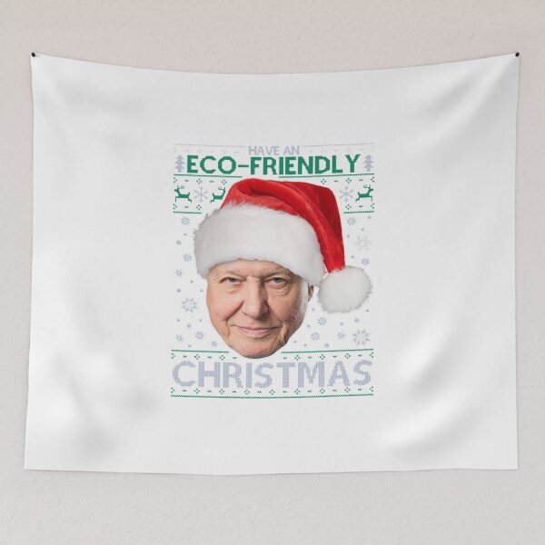 Artikelvorschau, David Attenborough hat einen umweltfreundlichen Weihnachtsstrick entworfen und verkauft von clauletritas.