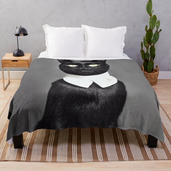 Item preview, Dignified Black Cat Old Puritan Timey Photograph designed and sold by SubtleSplit.