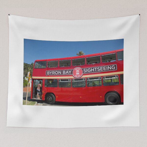Item preview, Byron Bay Red Sightseeing bus Australia designed and sold by Martin Berry Photography.