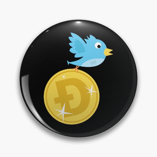 Item preview, Twitter Bird Flying With Doge Coin And Bringing It To New All Time Highs Blue Tweet Bird designed and sold by doseofwin.