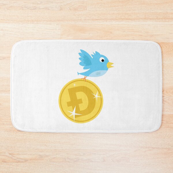 Item preview, Twitter Bird Flying With Doge Coin And Bringing It To New All Time Highs Blue Tweet Bird designed and sold by doseofwin.