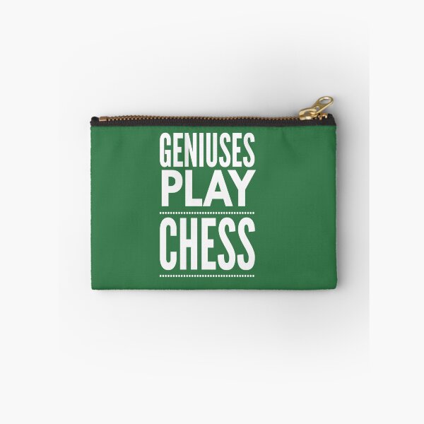 Item preview, Geniuses Play Chess White Text Design designed and sold by 2CreativeNomads.