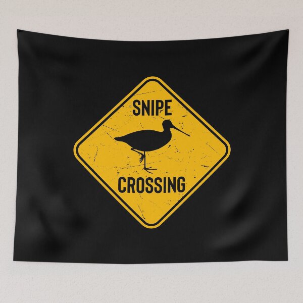 Item preview, Snipe Crossing. Funny Snipe Hunting designed and sold by Gold Wings Tees.