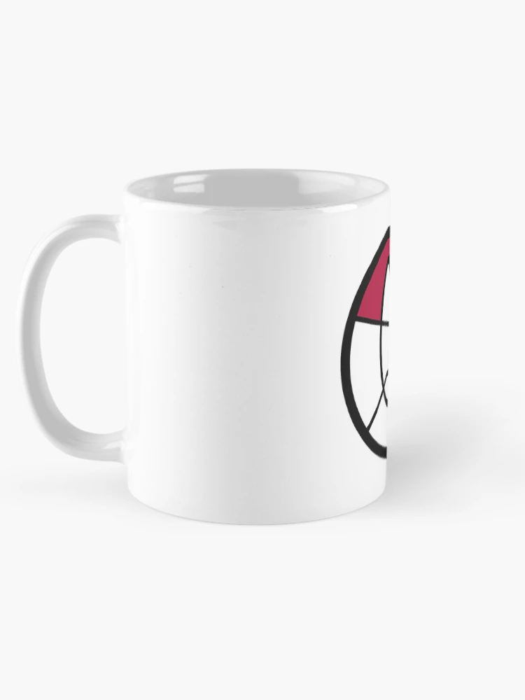 Aperçu 5 sur 6. Mug à café avec l'œuvre Symbole ROTTMNT - Raph Rouge créée et vendue par Random Fandom Merch.
