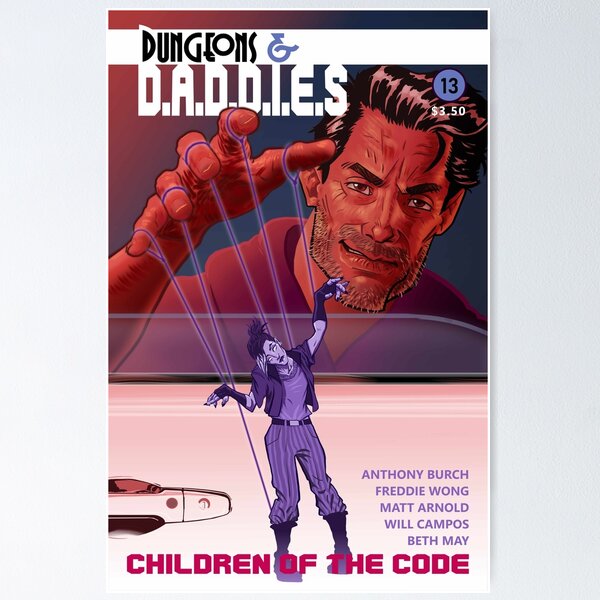Item preview, Dungeons and Daddies - S02 E13 Comic Cover Poster designed and sold by istill.