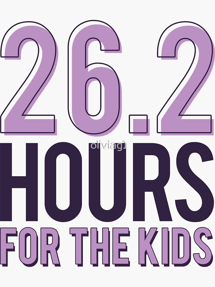 "Dance Marathon 26.2 Hours Sticker" Sticker by oliviag1 Redbubble