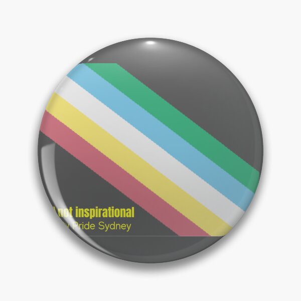 Item preview, Disability pride flag with slogan "Equal not inspirational"  designed and sold by DisabledPride.