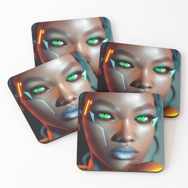 Item preview, Cyberpunk Hotties (4) - Beautiful Sci fi Women designed and sold by TheThirdEye.