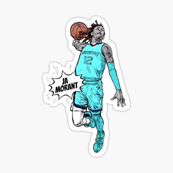 JA Morant Sketch Sticker