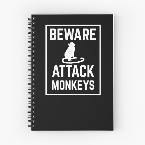 Item preview, BEWARE ATTACK MONKEYS designed and sold by jazzydevil.