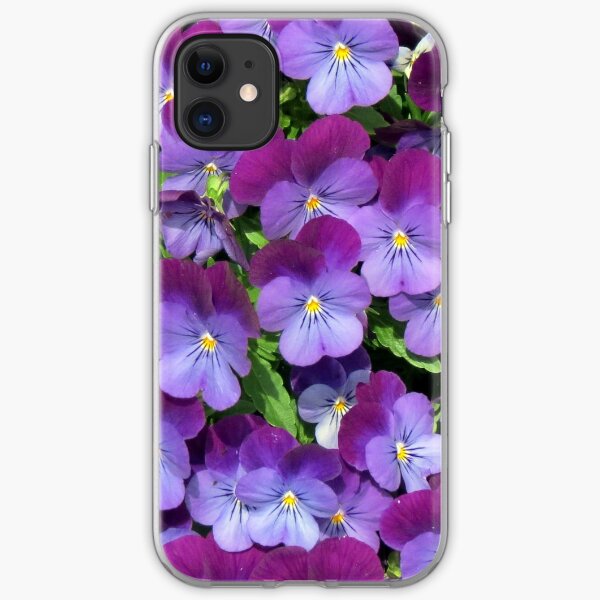 Miniature pansies iPhone Soft Case