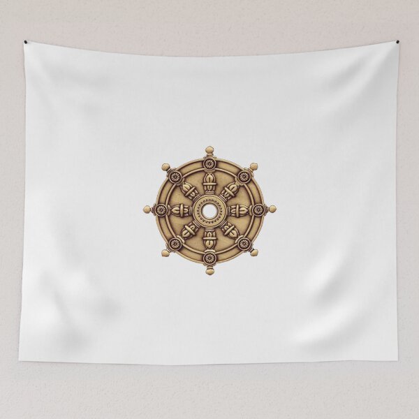 Item preview, Buddhism  -  DHARMA WHEEL  designed and sold by sophiemonie.