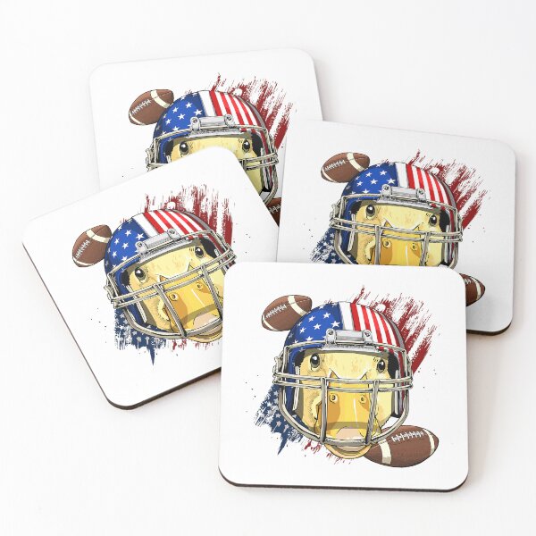 Item preview, Duck American Football Duck Lovers USA Flag 283 designed and sold by Positiv3Arts.