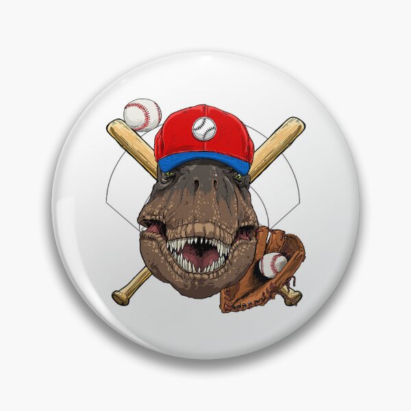 Item preview, Dinosaur Baseball Player T Rex Pitcher Catcher Coach Dino187 designed and sold by Positiv3Arts.
