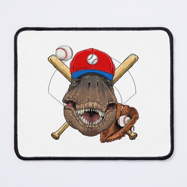 Item preview, Dinosaur Baseball Player T Rex Pitcher Catcher Coach Dino187 designed and sold by Positiv3Arts.