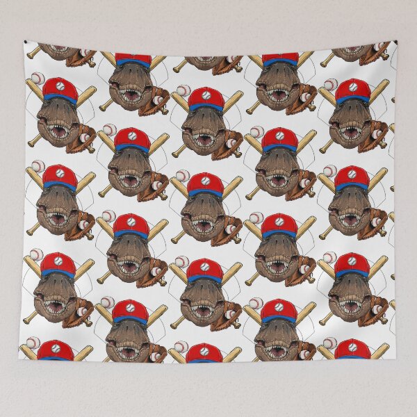 Item preview, Dinosaur Baseball Player T Rex Pitcher Catcher Coach Dino187 designed and sold by Positiv3Arts.