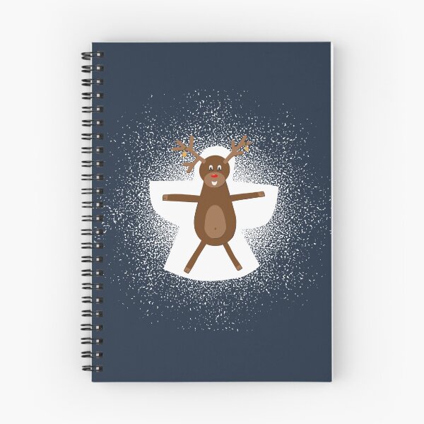 Item preview, Reindeer making snow angel designed and sold by AnnaEleCreate.