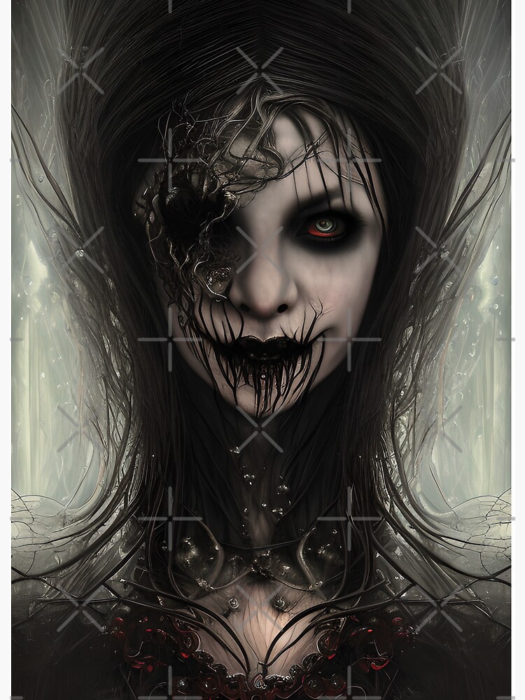 Mysterious Gothic Woman | Gothic Aesthetic | Beautiful Vampire Woman | Art  Board Print